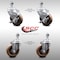 Service Caster 4 Inch SS High Temp Glass Filled Nylon 1/2 Inch Threaded Stem Caster Brakes, 2PK SCC-SSTS20S414-GFNSHT-121315-2-TLB-2 - alternate 1